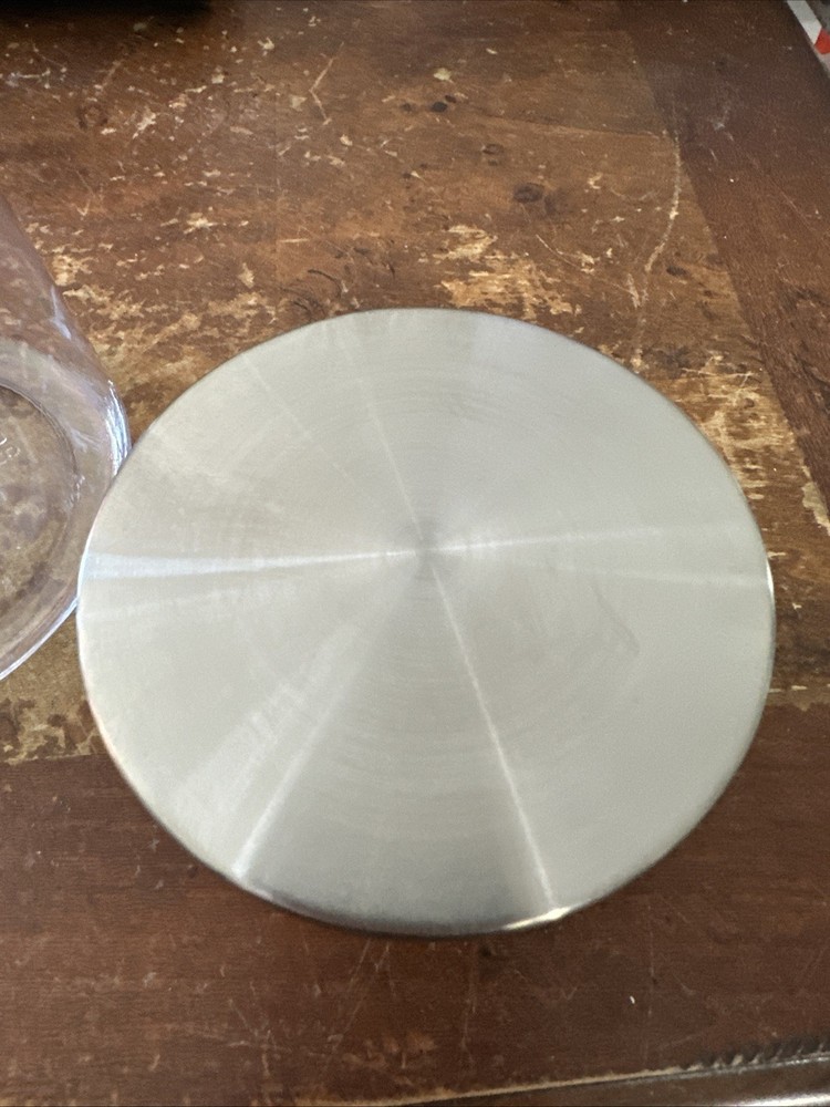 Clear 10” plastic beverage pitcher with a Strainer Stainless Lid Ships Fast