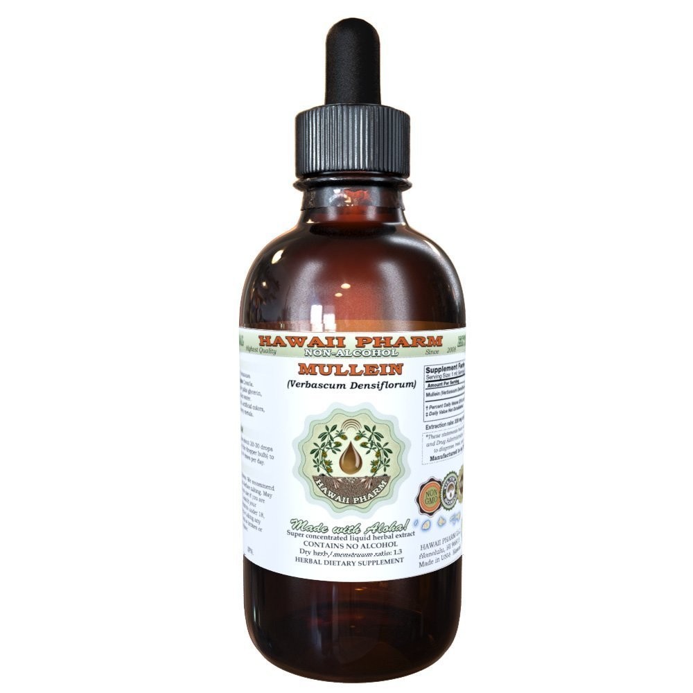 Mullein Alcohol-Free Liquid Extract, Professional Grade, Small Batch Crafted ...