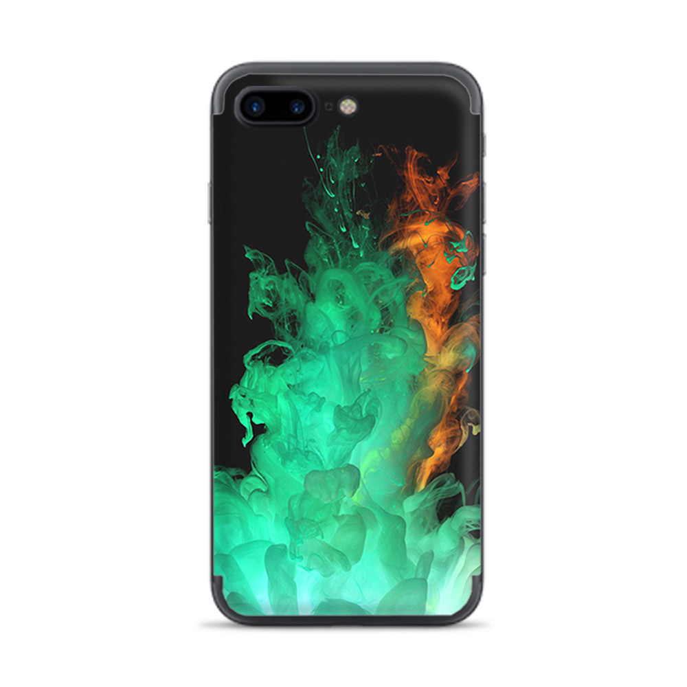 Apple iPhone 7 / 8 Plus Skins Decal Wrap Orange Green Smoke