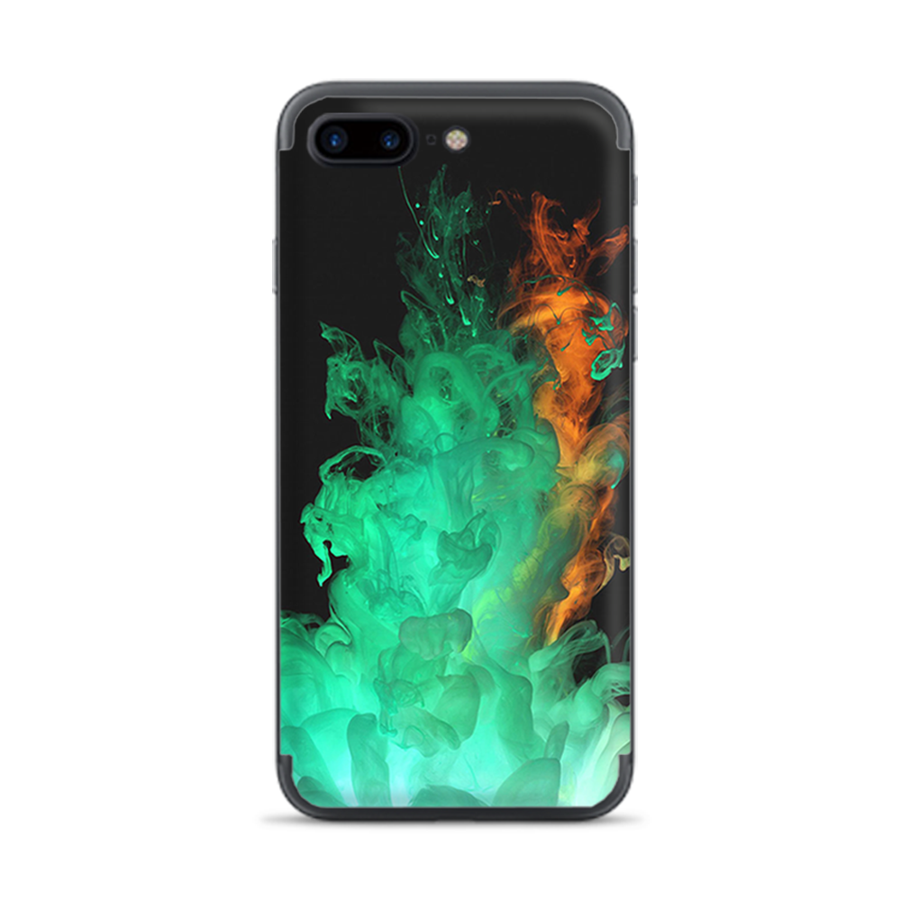 Apple iPhone 7 / 8 Plus Skins Decal Wrap Orange Green Smoke