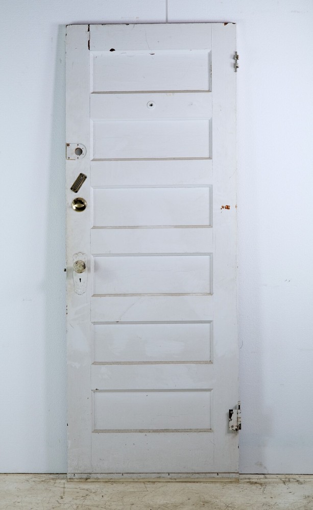 Vintage 6 Panel Solid Pine Passage Door 79.5 x 29.75