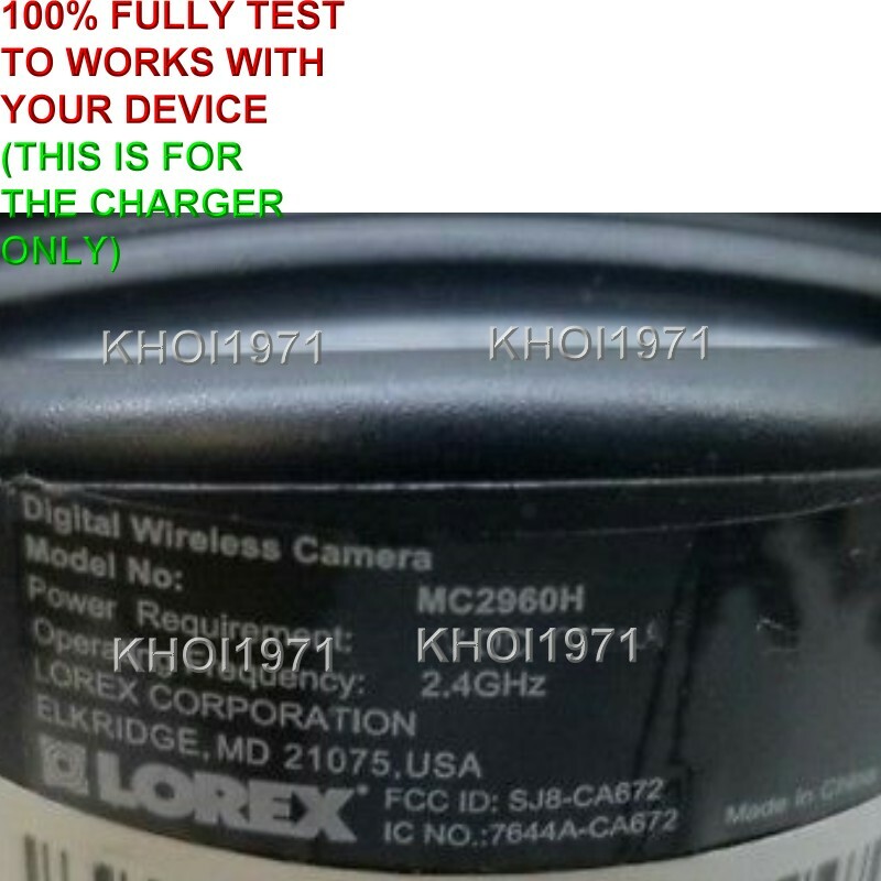 WALL AC power adapter for LOREX LW2962 LW2960 wireless security CAMERA EYE