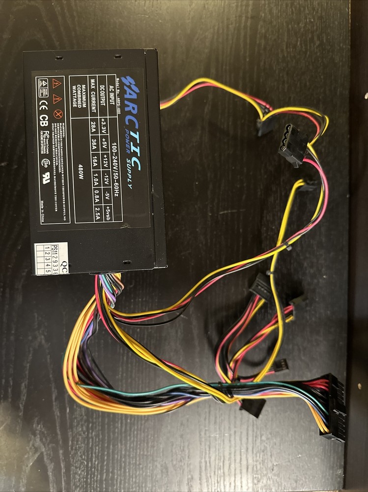 Arctic 480W Power Supply ARPS-480 Desktop Computer