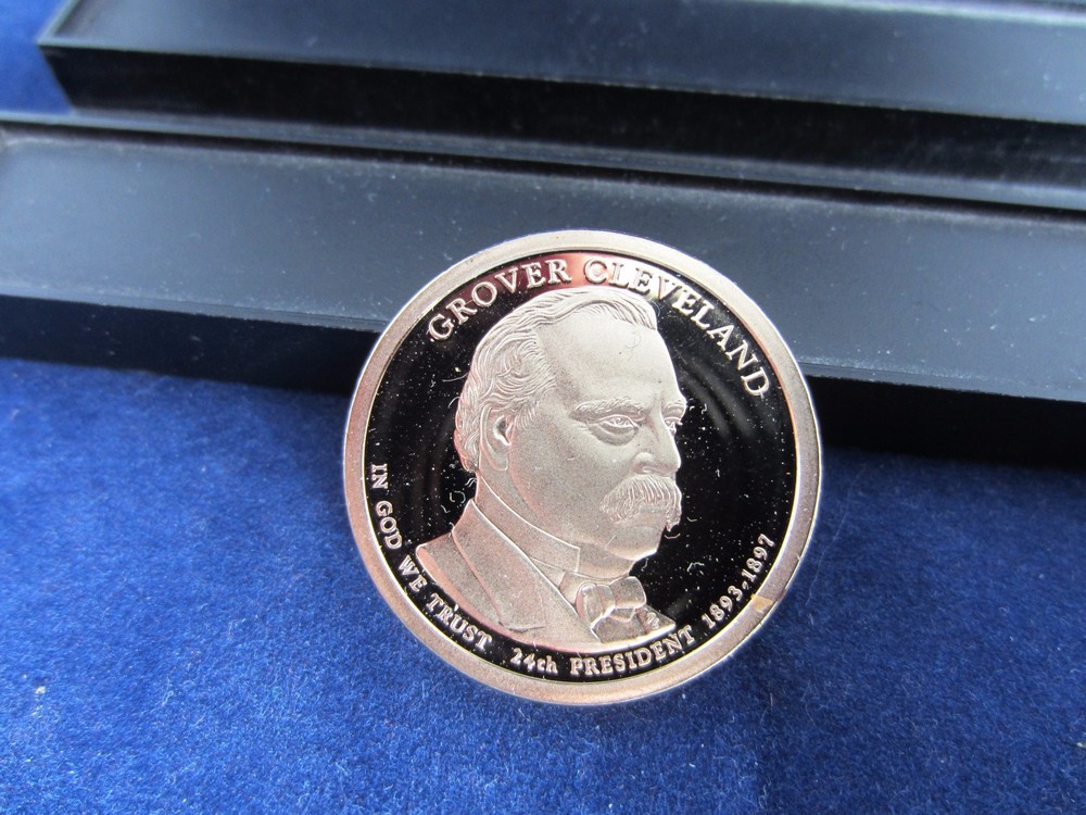 2012-S One Dollar Grover Cleveland SECOND TERM Presidential Deep Mirror Proof