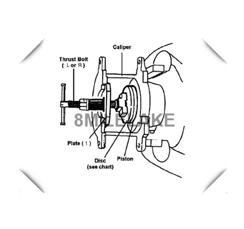 24 Pack Disc Brake Caliper Compressor Wind Back Tool Set Professional Tools Kit
