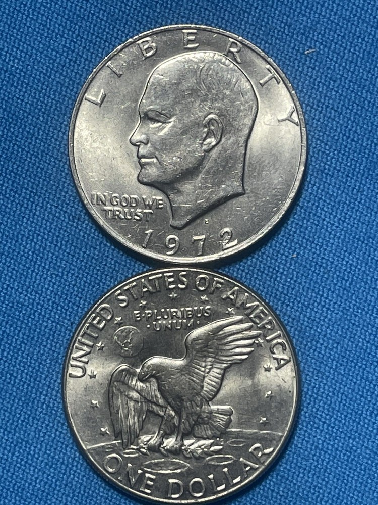 IKE, Eisenhower Dollar ~ You Get 1 Randomly Selected 1972. Good Condition !!!
