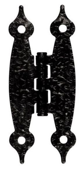 (12 Pack) Pair Hinges - Hammered Black - Flush 3 1/2"