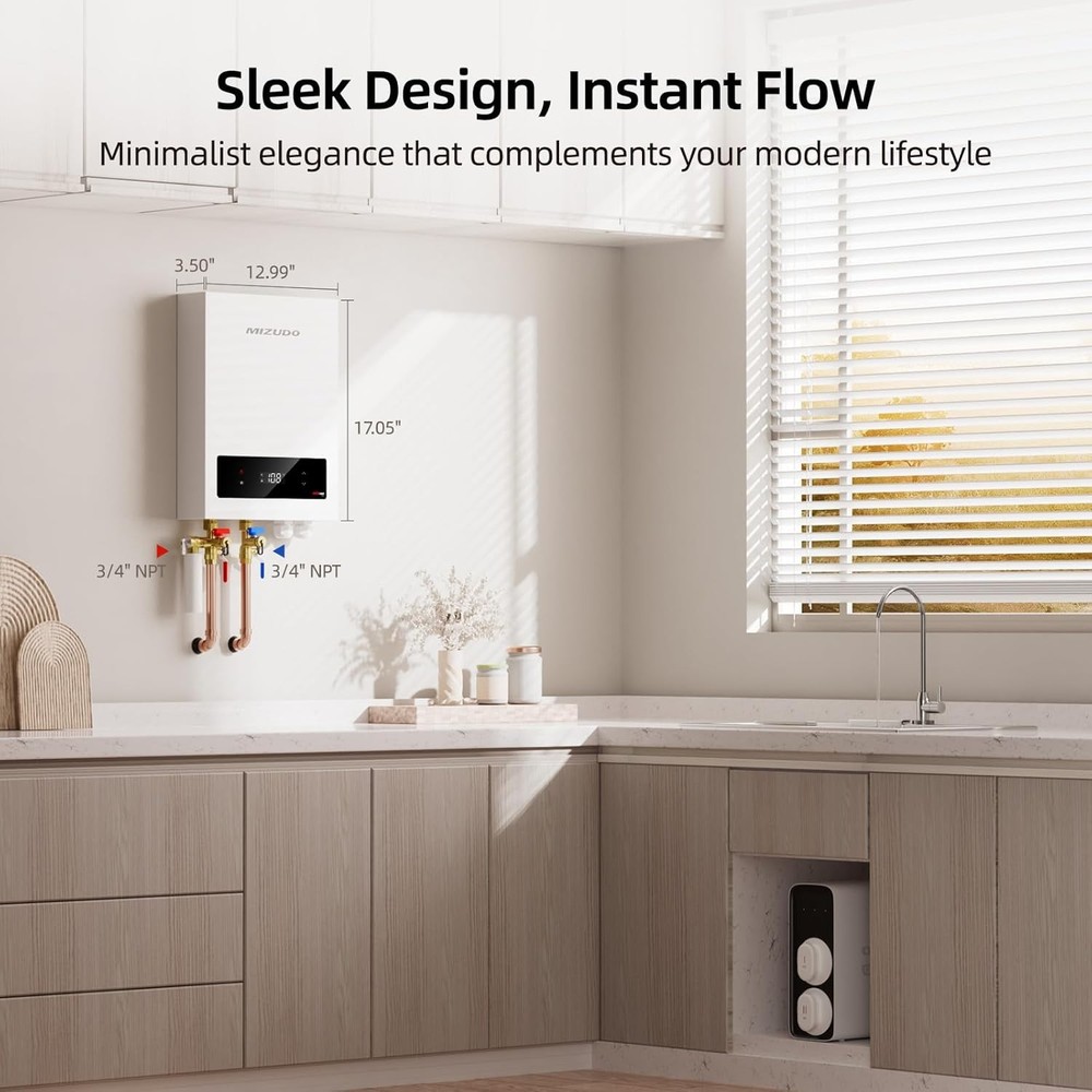 Used Tankless Water Heater Electric 24kW 240V Whole House On-Demand Instant Hot