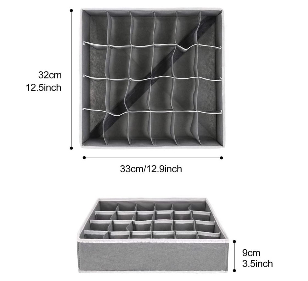 24 Cell Foldable Drawer Organizer Storage Collapsible Divider - FREE SHIPPING