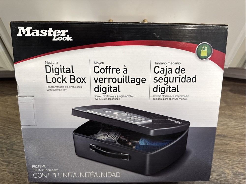 Master Lock Medium Digital Lock Box – P021EML