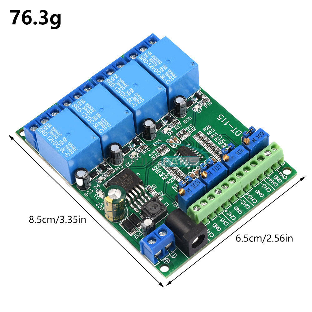 DC 12V 4-Channel Voltage Comparator Stable LM393 Comparator Module