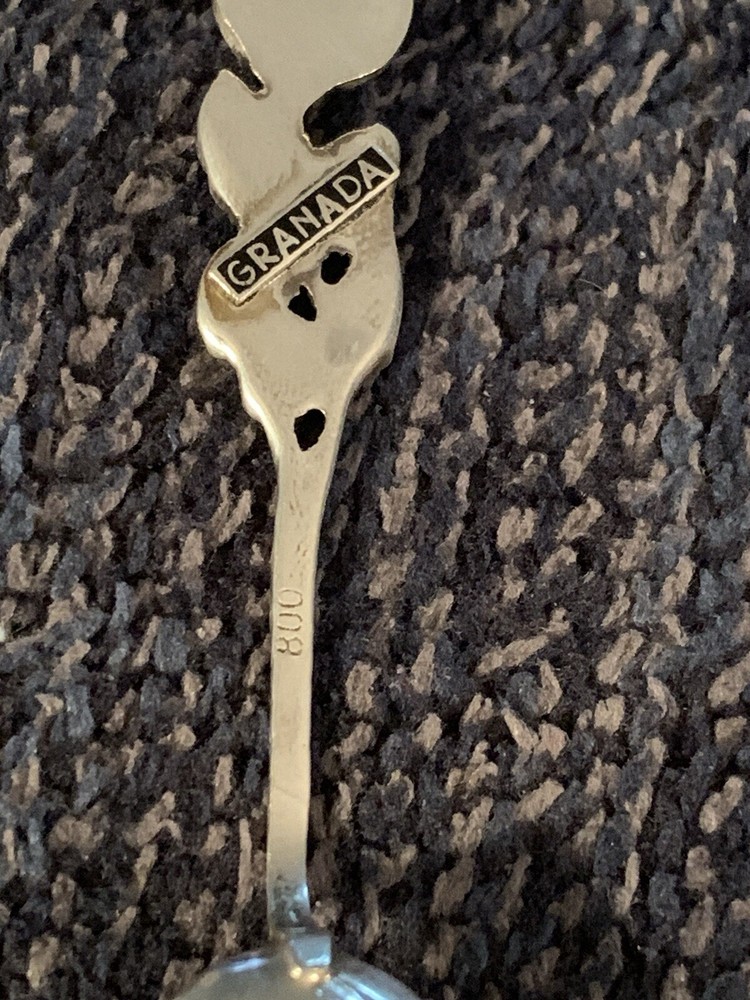 800 Silver 3.5” Granada Spoon