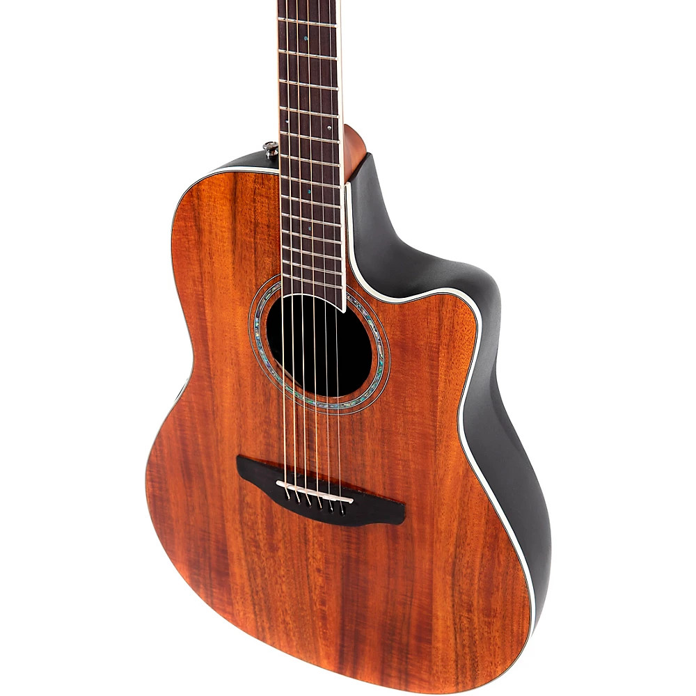 Ovation CS24P Celebrity Traditional Plus Mid-Depth A/E Guitar Figured Koa