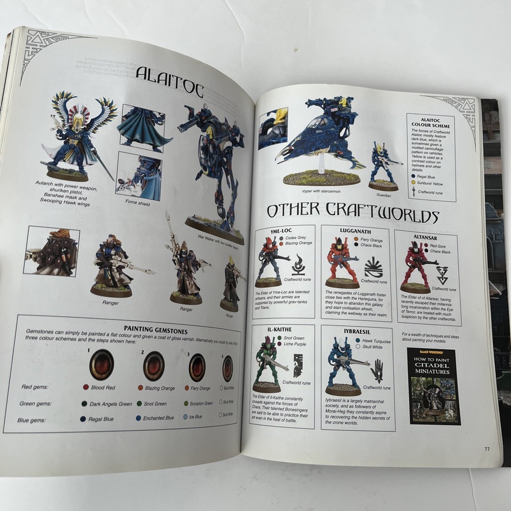 Warhammer 40,000 Eldar Codex 4th Edition 2006 Rulebook Games Workshop Army Book