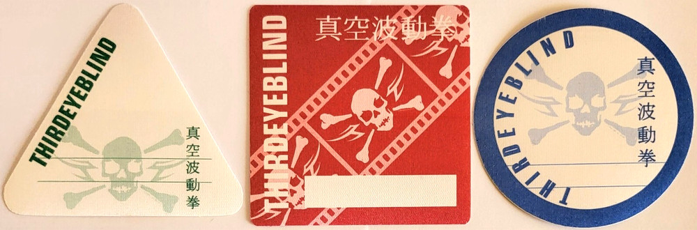 ** THIRD EYE BLIND ** - 3 SATIN BACKSTAGE PASSES - VINTAGE - EXCELLENT CONDITION