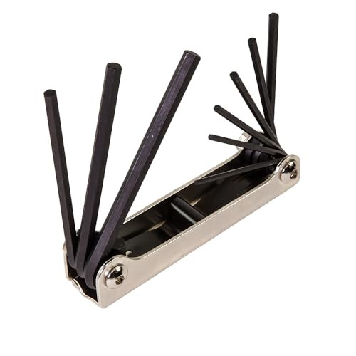 Klein Tools 9 Key SAE Silver Wrench Folding Hex Key Set Made in USA