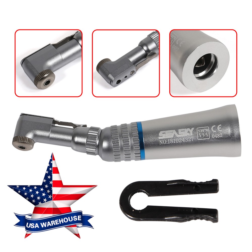 5 PCS NSK Style Dental Slow Low Speed Contra Angle Handpiece E-type Latch Attach