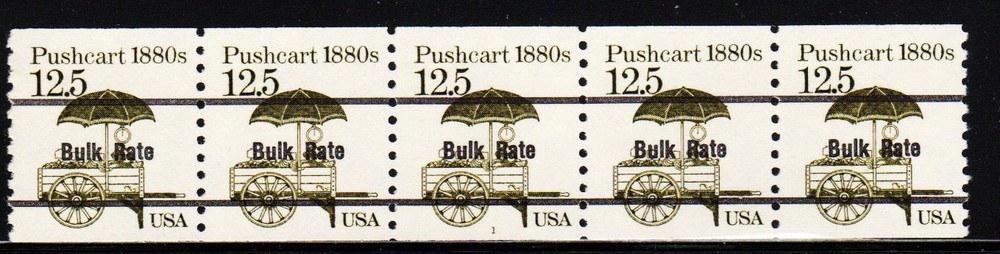 #2133a Pushcart precancel PNC5  Pl#1 - MNH