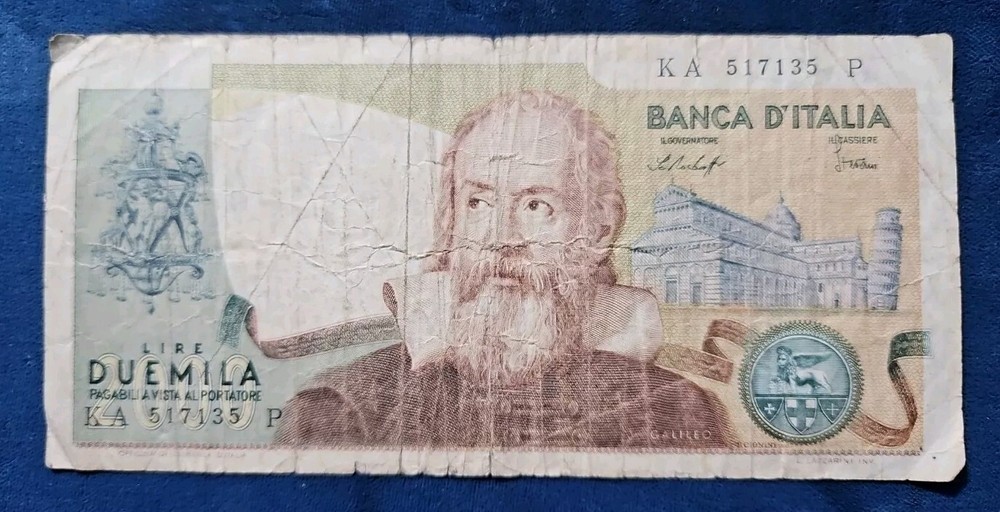 1973  Banknotes 2000 Lire  Italy # 103