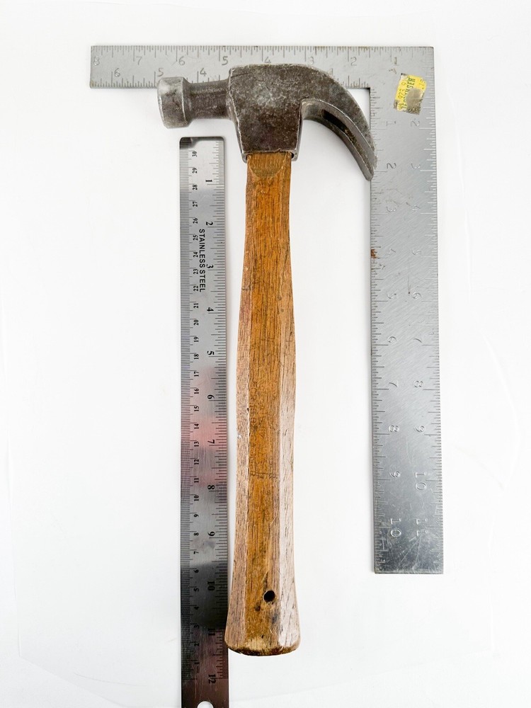 Antique Maydole Hammer Curved Clawhammer Original Handle