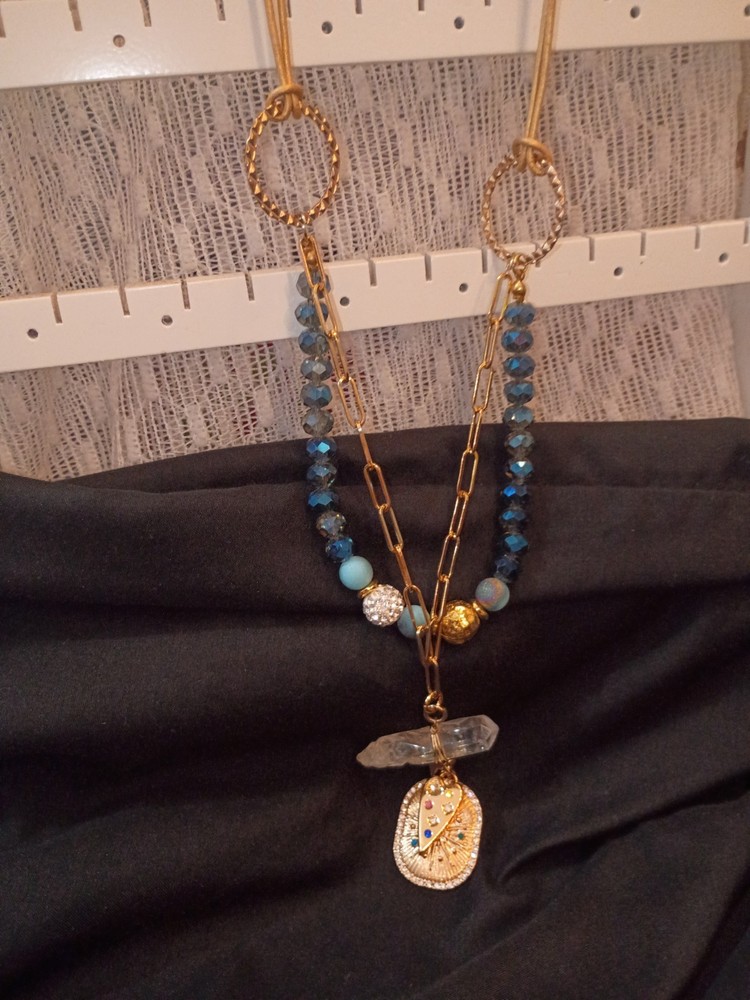 Handmade Blue Lava Bead Matte Finish