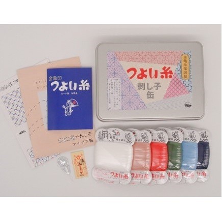 Kinkame Strong Thread Sashiko Tin Thread Set (102304)