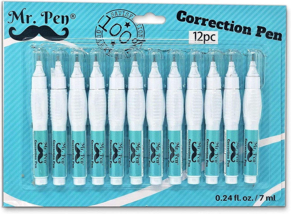 Mr. Pen- Correction Pen, Fluid, Pack 12 Count (Pack of 1), White