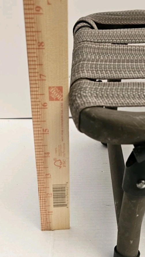 HS Strut Seat with Folding Legs 2" Nylon Webbed Seat
