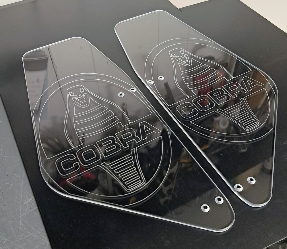 New Custom Shelby Cobra / Factory Five/Replacement Windwings *CLASSIC LOGO ETCH*