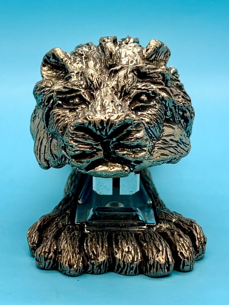 Frankli Wild Pewter Lion Stapler – Figure in EUC
