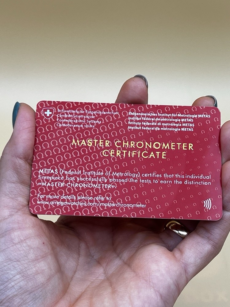 Omega Master Chronometer Display Certificate Off-Commercial