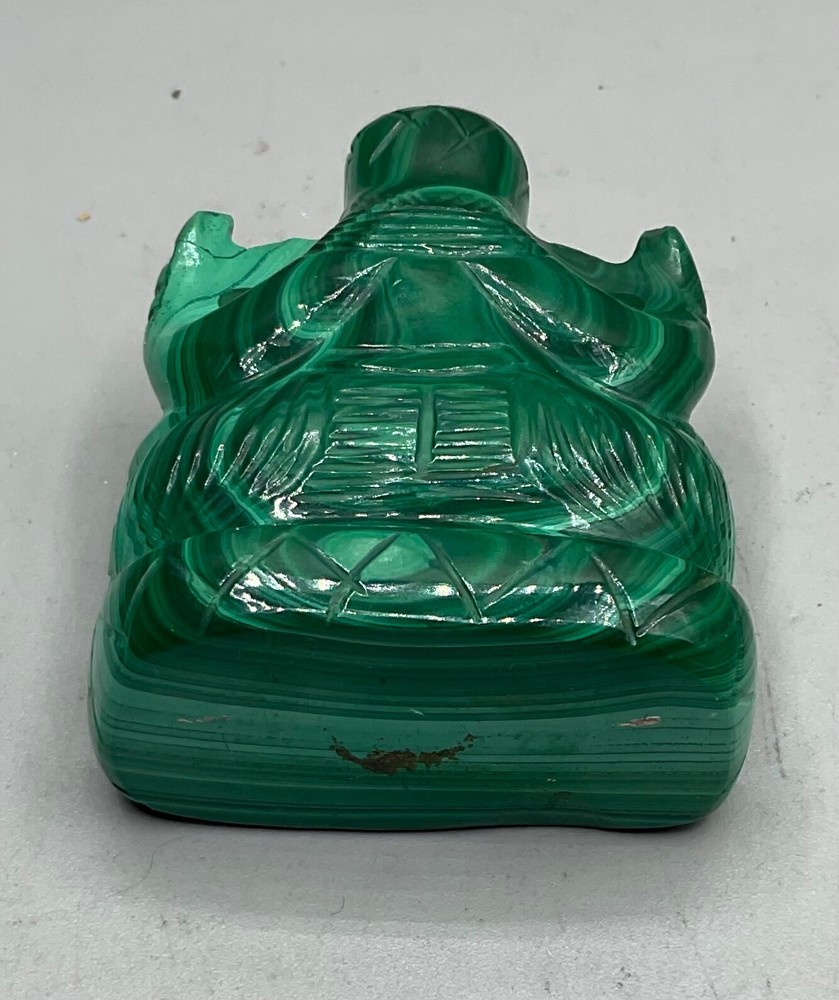 NATURAL GREEN MALACHITE FIGURINE