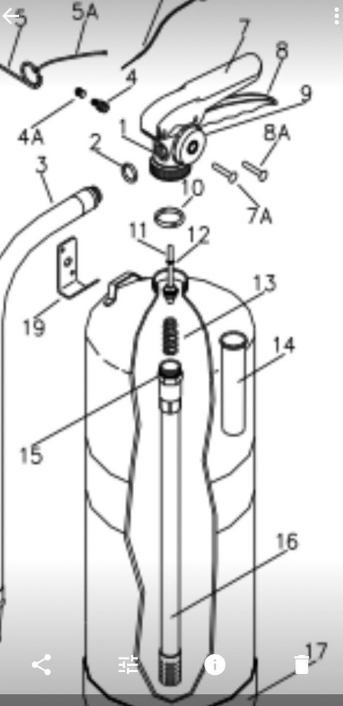✅🔥🧯1-O.E.M. AMEREX 240 WATER PRESSURE FIRE EXTINGUISHER VALVE STEM🚒
