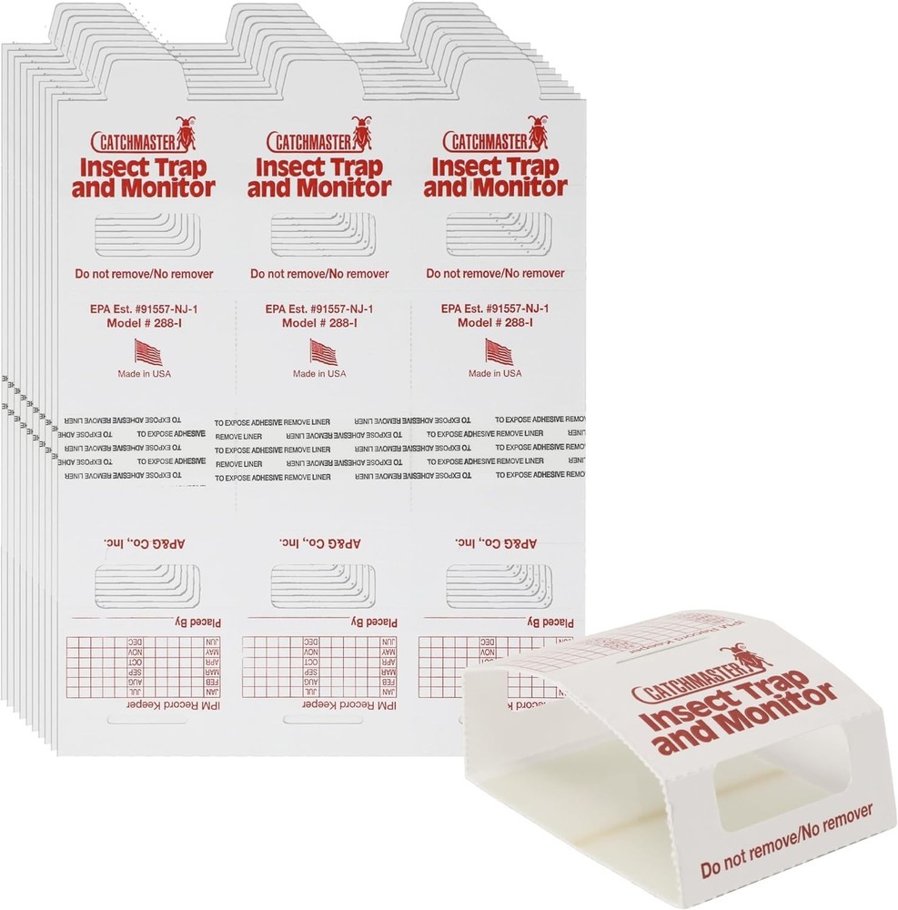 Adhesive Roach Killer & Spider Traps - 30 Count for -Round Effectiveness