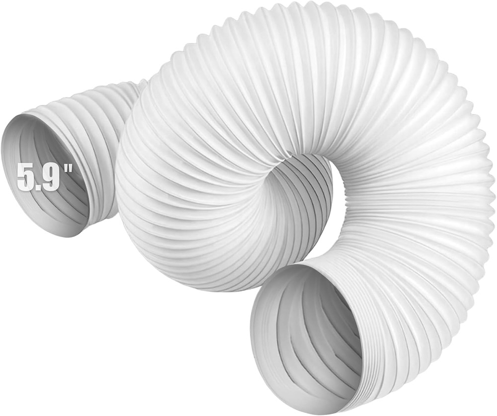 Portable Air Conditioner Hose, Portable Exhaust Vent Hose with 5.9 Inch Diameter