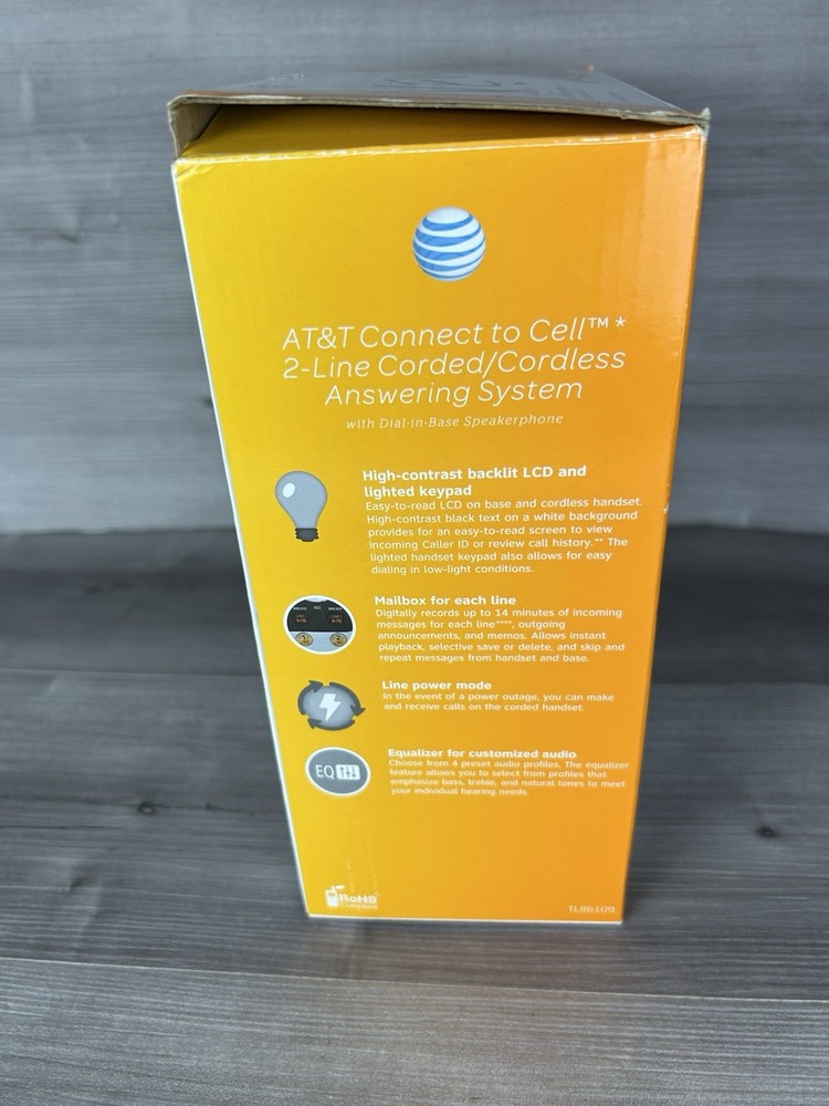 AT&T 2-Line Corded/Cordless Bluetooth Phone System