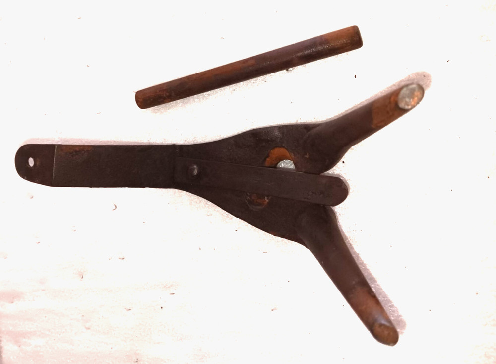 Antique !800s Cast Iron Three Legged Kitchen Knife Sharpener ?