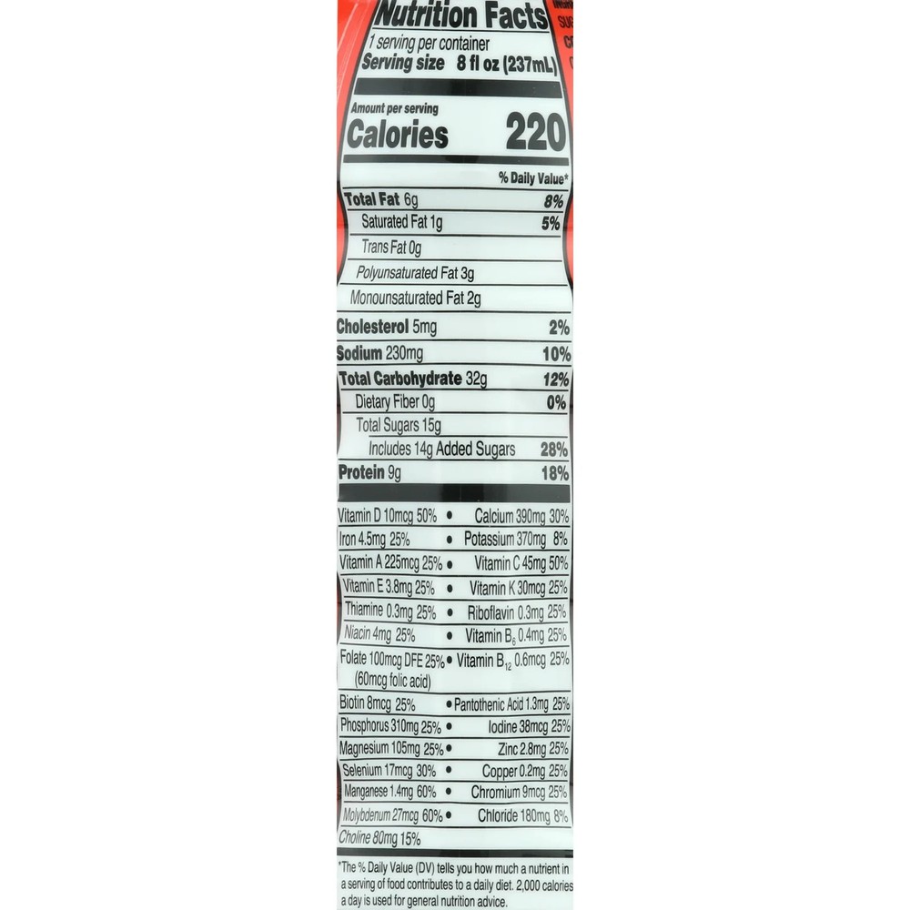 Equate Original Nutritional Shake, Strawberry, 8 Fl Oz, 6 Count