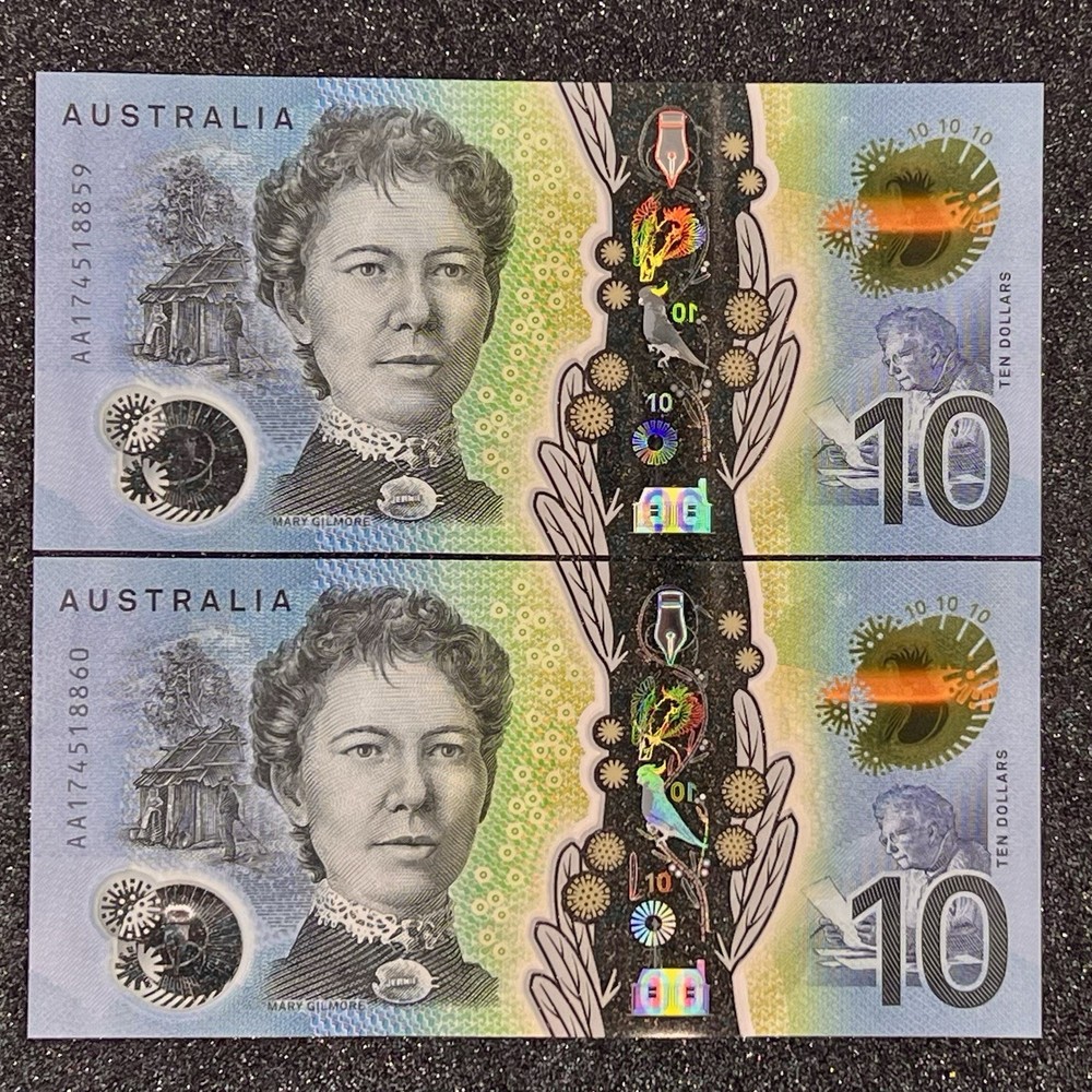 AUSTRALIAN AU10 Dollar Next Generation Polymer Note - 2017 Series - Uncirculated