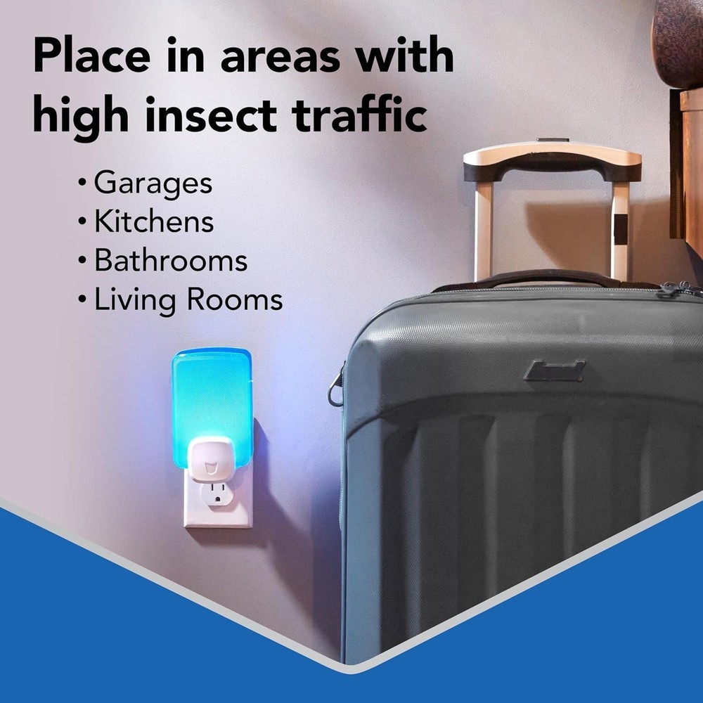 Raid Essentials Flying Insect Light Trap Starter Kit, 1 Device + 1 Refill
