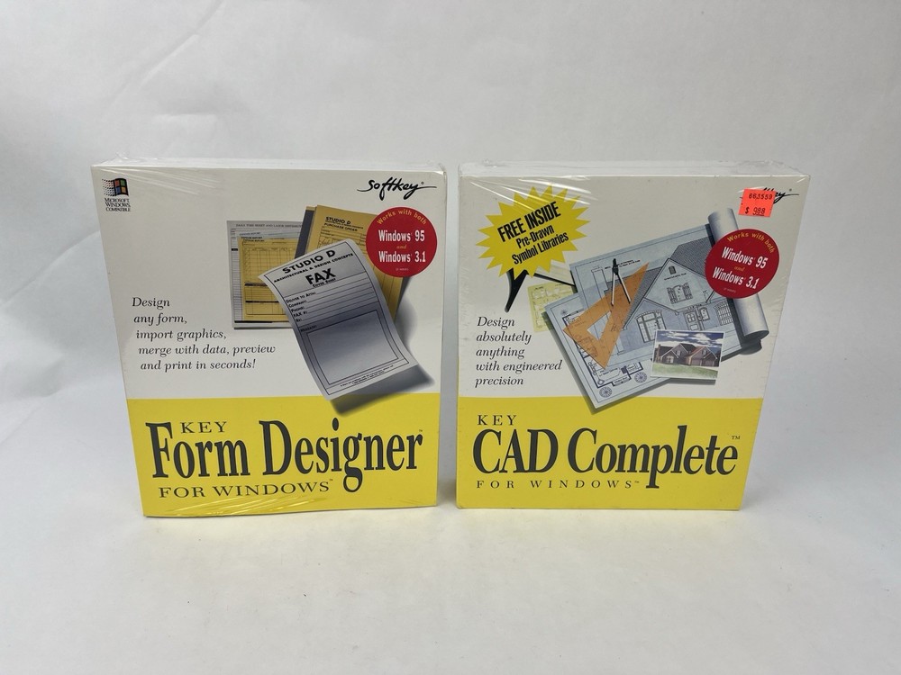 SoftKey- Key CAD Complete CD-Rom Software For Windows & Key Form Designer