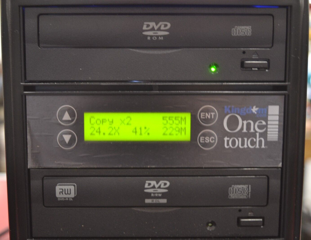 Kingdom One Touch 2 Copy DVD/CD Duplicator | High-Speed
