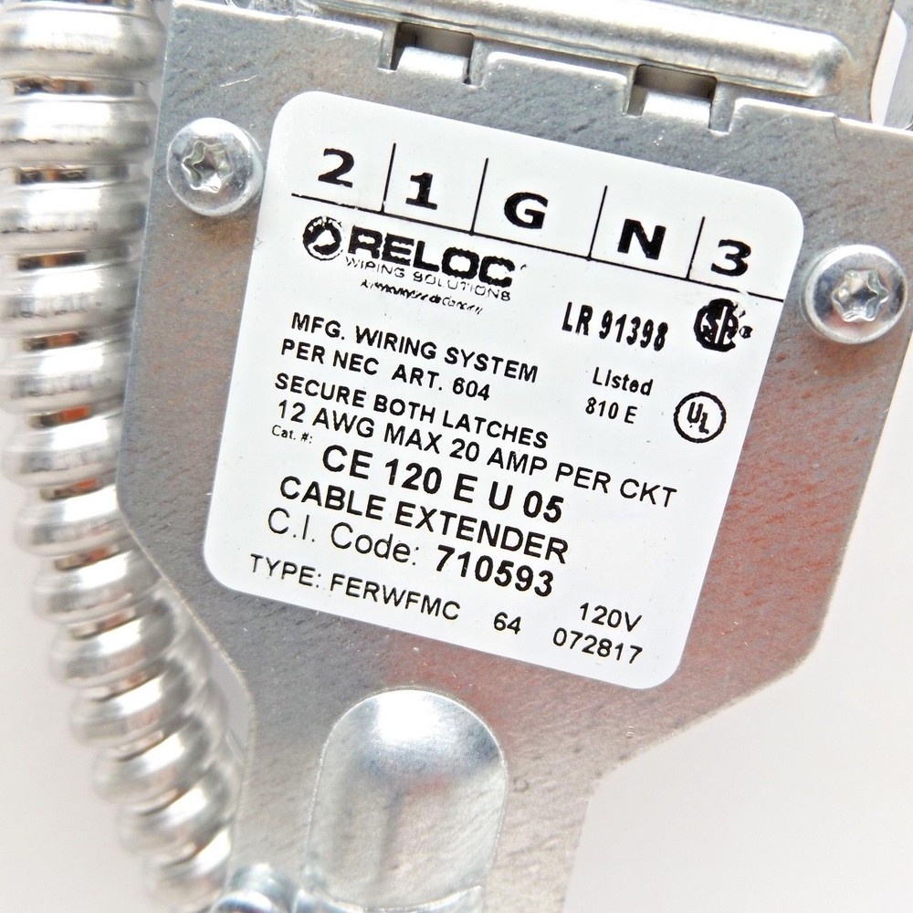 RELOC/ ACUITY CE 120 E U 05 CABLE EXTENDER