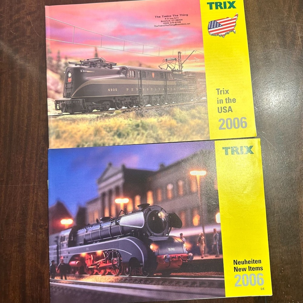 Trix 2006 Model Train Catalogs Lot Of 2