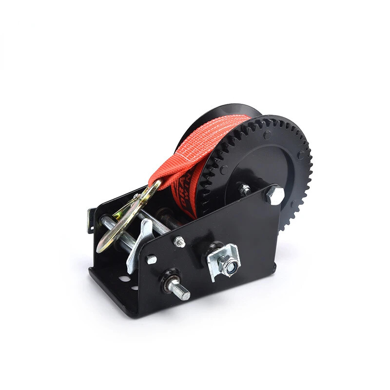 Manual Winch Hoist Winch Black Spray Plastic Bottom Shell 2500 Pounds (LBS)