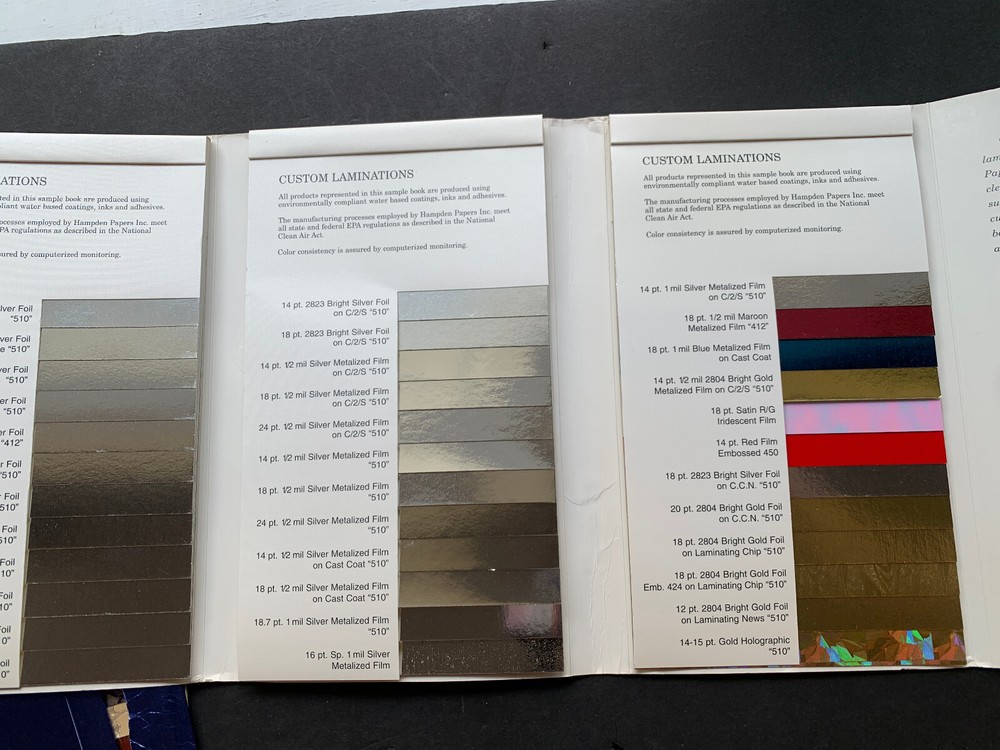 Hampden Papers Foil Paper Samples - Great for Crafting