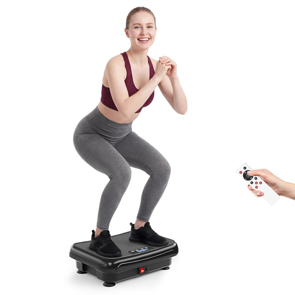Vibration Plate Exercise Machine Mini Vibrating Plates for Lymphatic Drainage...