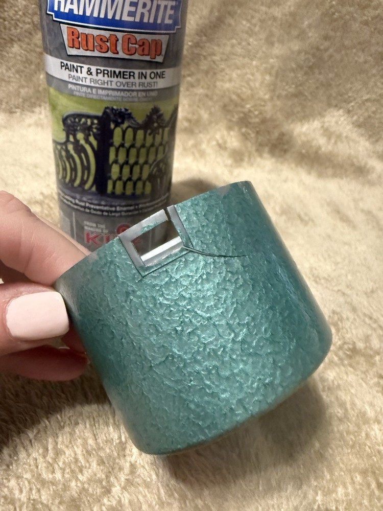 Hammerite Hammered Finish Rust Cap Spray Paint 12 Oz - Mid Green *READ*