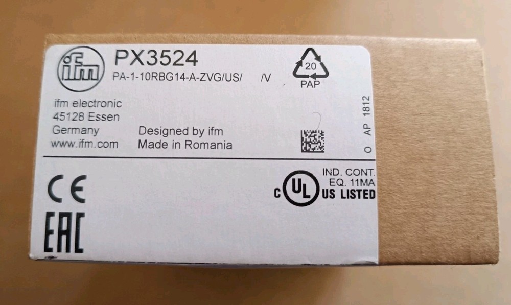 PX3524 Ifm Pressure Transmitter