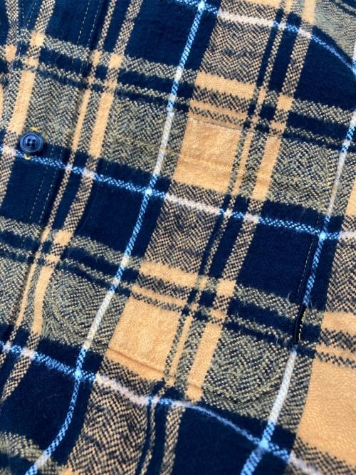 CALEE Herringbone Check Shirt yellow